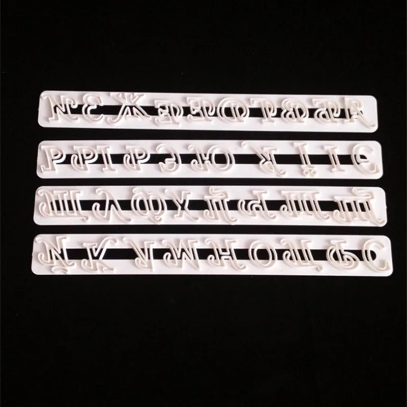 

4PCS/Set Alphabets Sugarcraft Kitchen Accessories Cake Decorating Embosser DIY Dessert Bakeware Russian Letters Fondant Molds