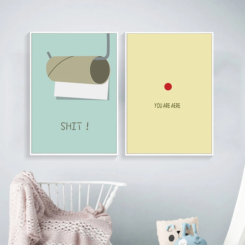 SD LINLEEHON Nordic Poster Simply Pattern Posters And Prints Wall Art Canvas Painting Abstract The bathroom decoration | Дом и сад