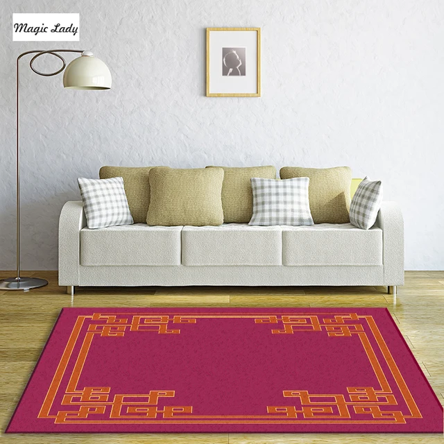 Carpet For Living Room Bedroom Texture Pattern Decorations Clical Carpet For Living Room Bedroom Texture Pattern Decorations Clical Shapes Abstract Lines Curls Cultural Burgundy Brown