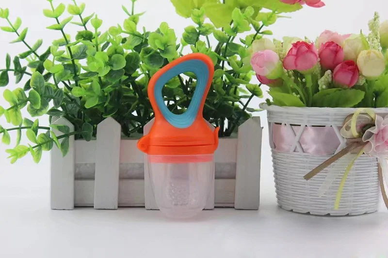 Baby Fruits And Vegetables Teether Infant Bite Bags Pacifier Reassure Chlidren Silicone Buckle Drinkers  (3)