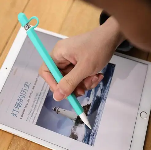 Bohyloy Кепка-карандаш для Apple Pencil модный силиконовый чехол мягкая защитная оболочка