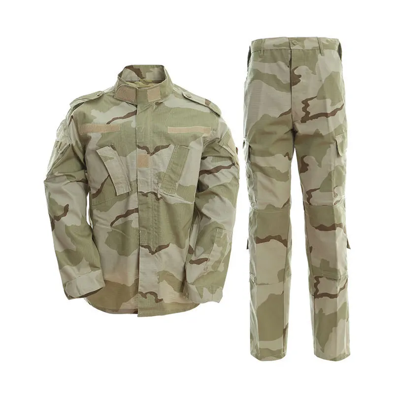 Мужская армейская Военная камуфляжная цифровая Военная Униформа рубашка Топ куртка с брюками