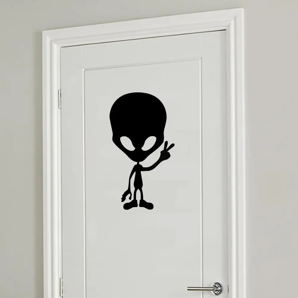 

YOYOYU Art Home Decor Baby Alien Wall Decal Vinyl Sticker Door House Boy Child Kids Bedroom Decoration Wall Paper Poster WW-486