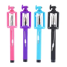 Выдвижной проводной пульт дистанционного спуска затвора ручной селфи палка монопод для iPhone для samsung