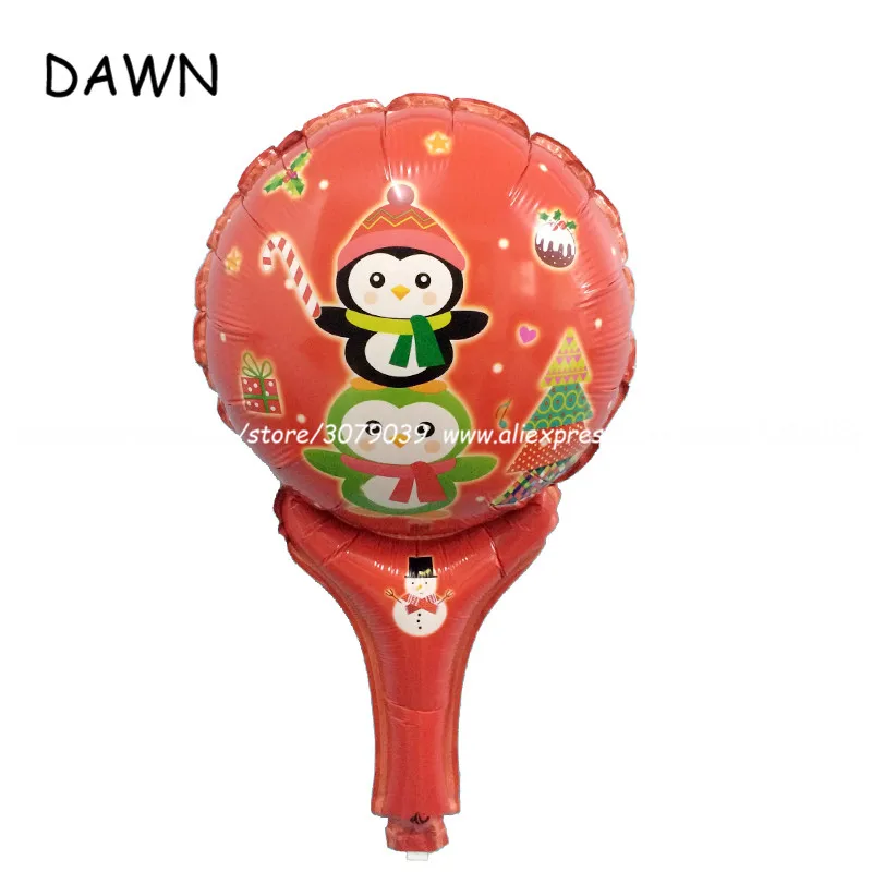 

25pcs/lot Christmas tree Children birthday Balloon Kids Toy Gifts Printing Little Penguin Balloon Party Supplies
