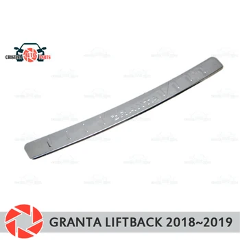 

Plate cover rear bumper for Lada Granta Liftback 2018~ guard protection plate car styling decoration accessories molding stamp