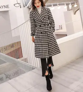 

Woollen overcoat for women in the long, loose Korean version of winter 2018