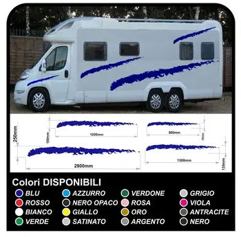 

complete kit Top Quality stickers for RV vinyl graphics stickers decals Camper Set Caravan caravans - graphics 32 MADE IN ITALY