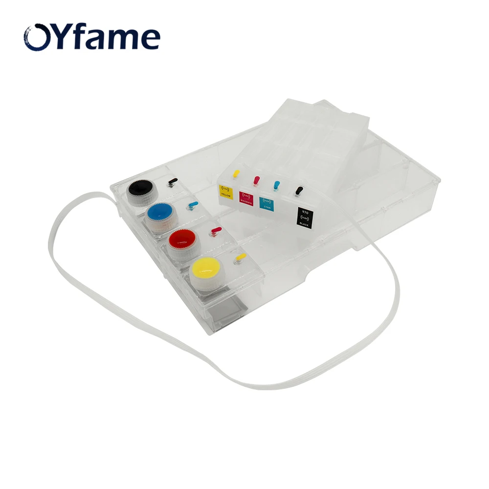 OYfame CISS для HP 972 973 974 975 продолжить подачу чернил с чипом ARC PageWide Pro 477dw 452dw 577dw