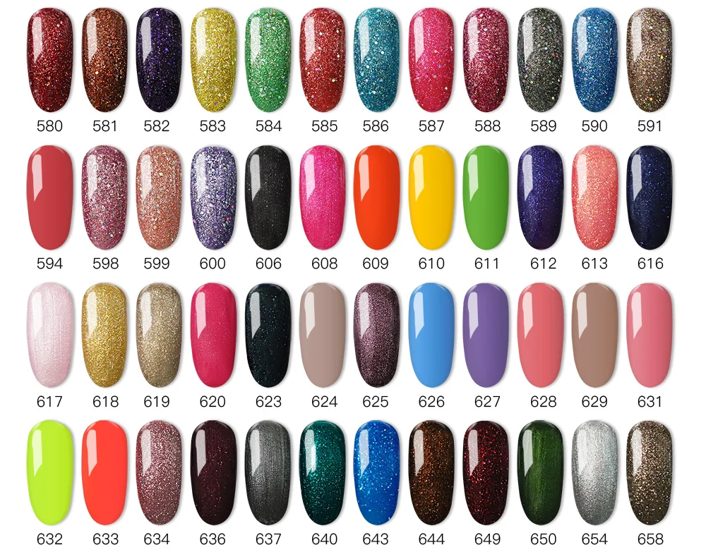 20 шт Горячая УФ-гель для ногтей замочить от полировки 602 красивый цвет набор(18 цветов s+ 1top+ 1 база