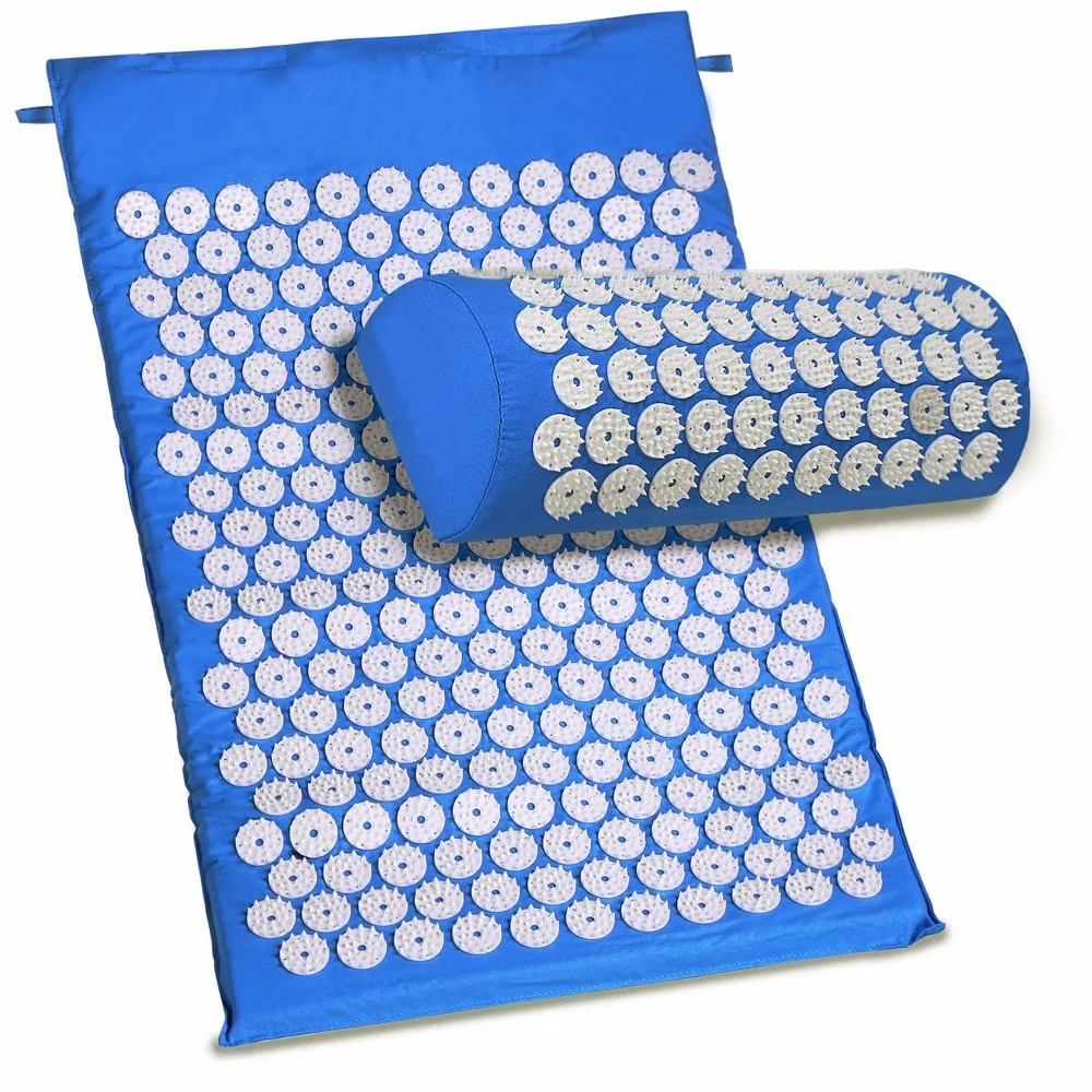 Spike Acupressure Mat Pillow Set Back Body Massager Acupuncture Cushion Mat Relieve Stress