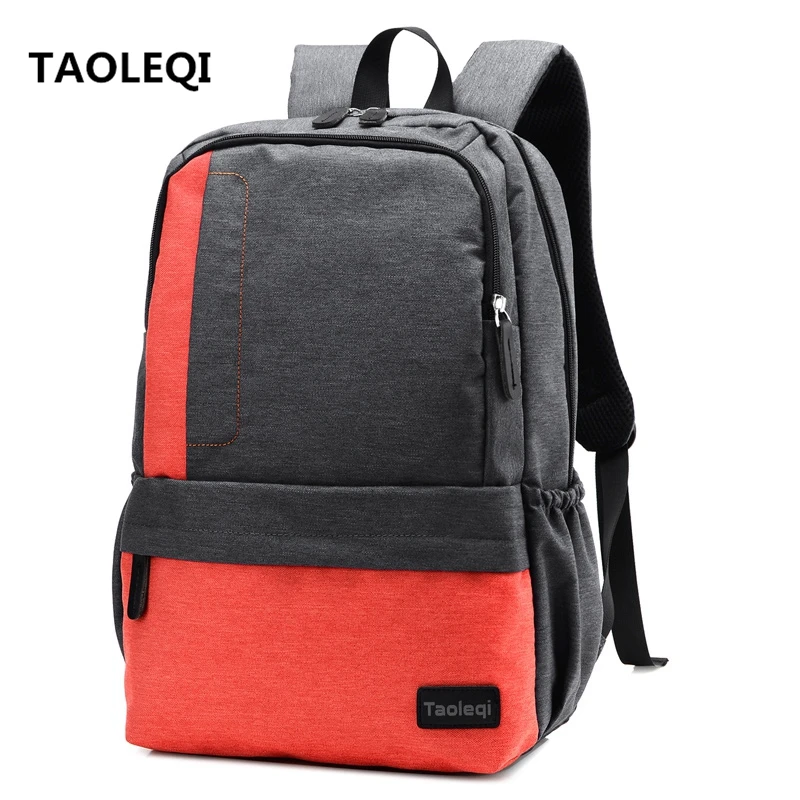 

Fashion Canvas Men Backpack Casual Solid Color Woman Travel Bag Large Capacity Lady's School Bag Anti-theft Laptop Bag