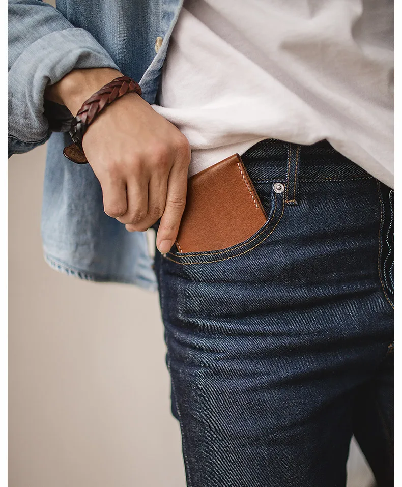 MADEN Для мужчин Большой и Высокий Стандартный крой прямые необработанные кромка джинсы темно-синего цвета