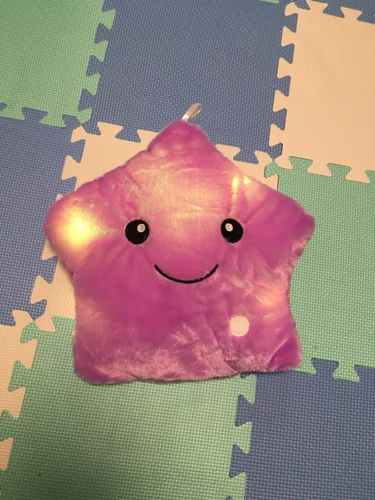 Luminous Colorful Star Cushion Glowing Pillow Plush