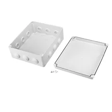 Uxcell Outdoor Junction Box Waterproof Enclosure Box Housing DIY Electronic Project Instrument Case with Screw 295x247x120mm 1 piece 280 230 109mm szomk aluminum enclosure electronics die casting waterproof junction box aluminum housing case
