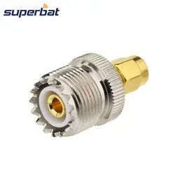 Superbat 2pcs SMA штекер UHF SO-239 разъем адаптера для Ham двухстороннее радио