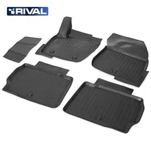 Для Ford Mondeo V- Коврики 3D в салон 5 шт./компл. полиуретан Rival 11802001