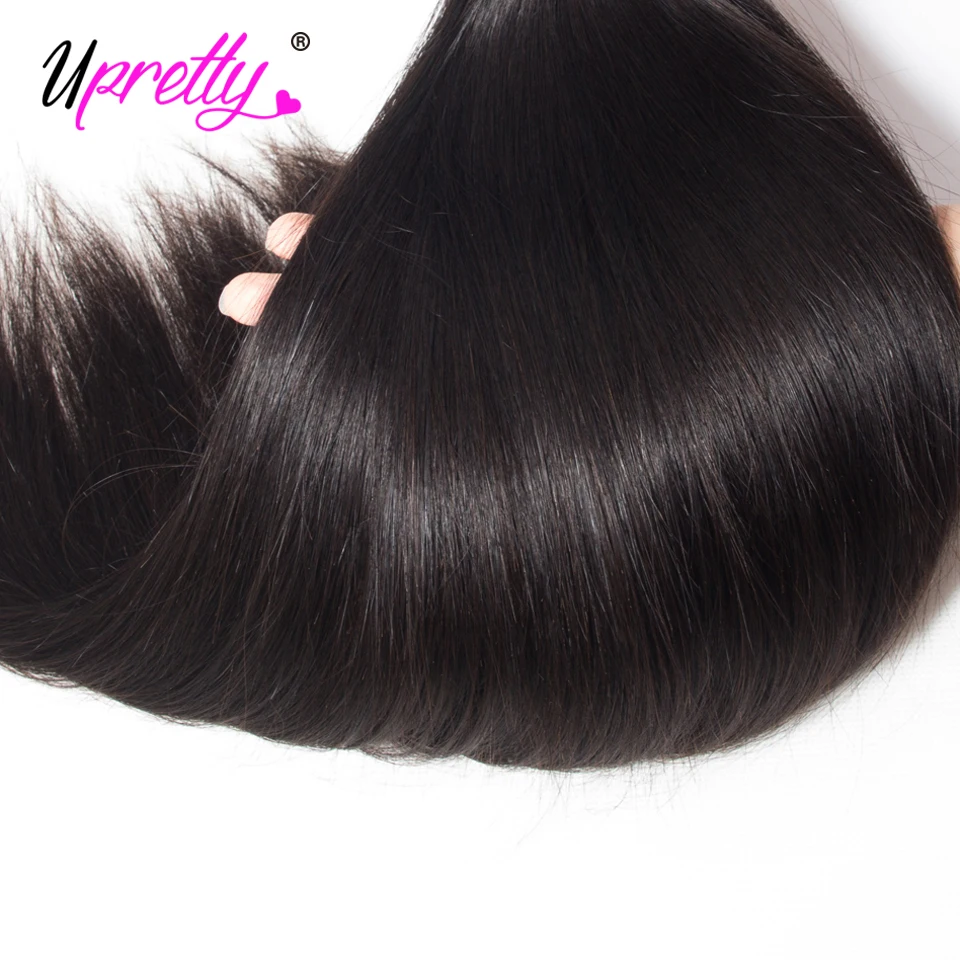 Upretty Hair Brazilian Hair Weave Bundles Straight Hair Bundles 40 inch 28 30 32 34 36 38 inch Remy Human Hair Extensions