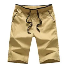 Хлопковые шорты мужские летние повседневные шорты Свободные брендовые пляжные шорты крутые уличные, для бега однотонные джоггеры Большие размеры S-5XL