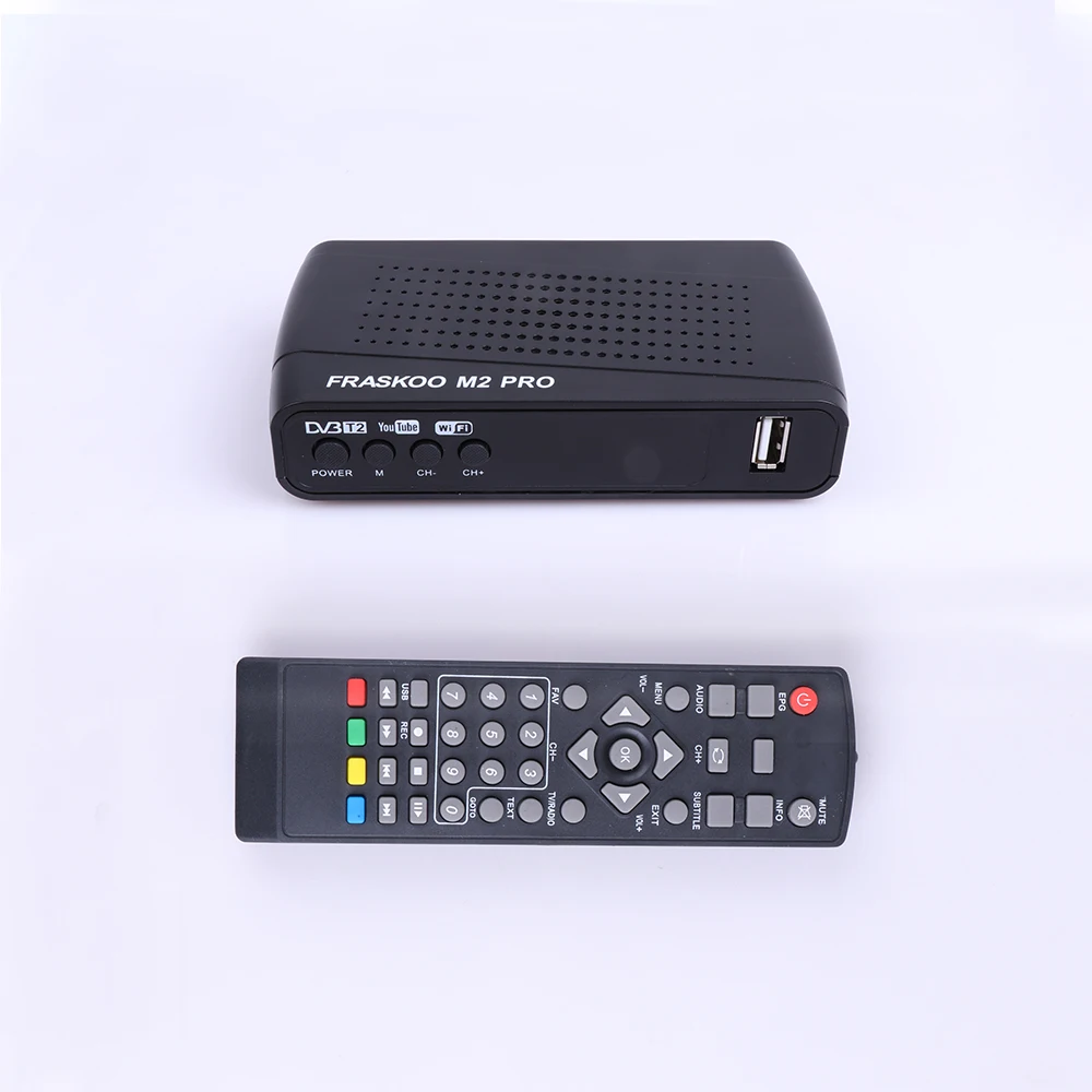 Fraskoo M2 PRO DVB-T2 HD 1080p tv Stick цифровой наземный ТВ приемник USB 2,0 ТВ-тюнер H.264 спутниковый ТВ приемник