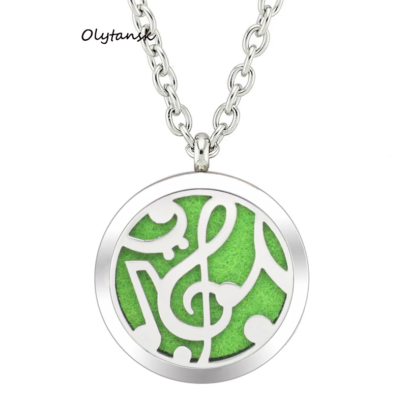 

DANNIEZ new store Aromatherapy Essential Oil Surgical Stainless Steel Necklace Perfume Diffuser Pendant Locket