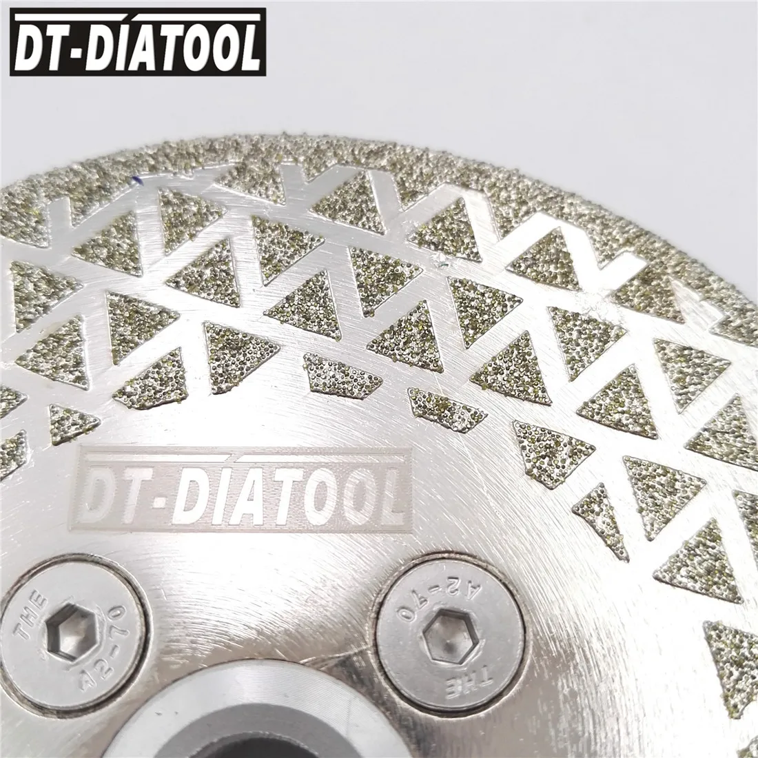 DT-DIATOOL Electroplated Diamond Cutting & Grinding Blade M14 Thread Granite Marble Single Side Coated Diamond Saw Blade