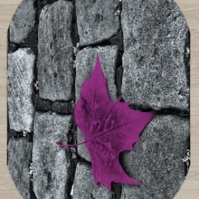 Еще черный кирпич Road на фиолетовый лист цветочный 3d принт Нескользящие из микрофибры Гостиная современные Овальный моющийся коврик ковер