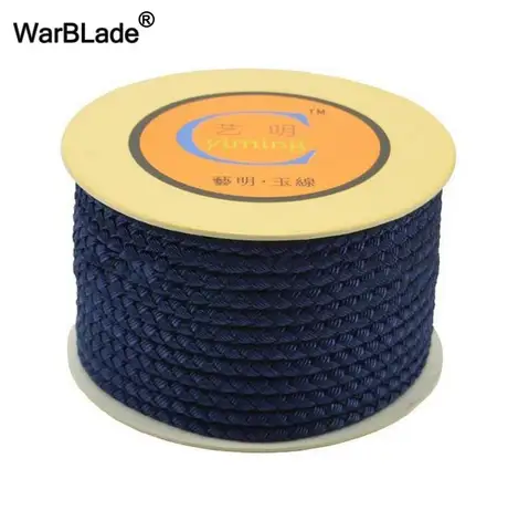 4mm Cotton Cord Nylon Thread Chinese Knot Macrame Cord Plastic String Beaded Rope For DIY Bracelet Necklace Jewelry Making