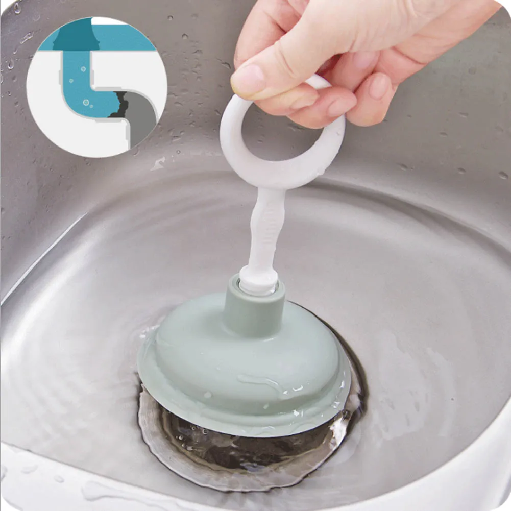 Очиститель для трубопровода плунжерный всасывающий очиститель труб для слива раковина для ванны резиновый дноуглубительный бытовой прибор для очистки кухни умывальник