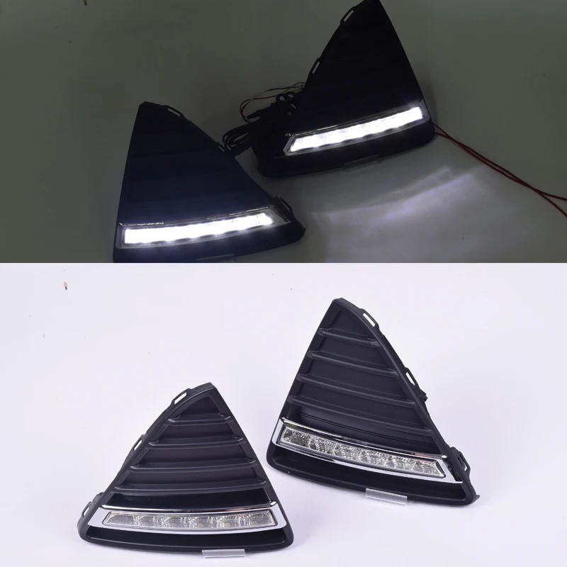 

Car Flashing for Ford Focus 3 2012 2013 2014 LED DRL Daytime Running Light Daylight Waterproof Signal lamp car Styling lights