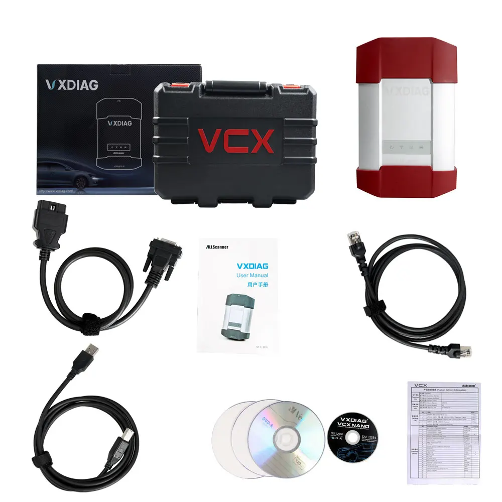 Wifi VXDIAG мульти диагностический инструмент 4 в 1 для TOTOYA V10.10.018/для Mazda V95.03/для JLR V141 wifi версия