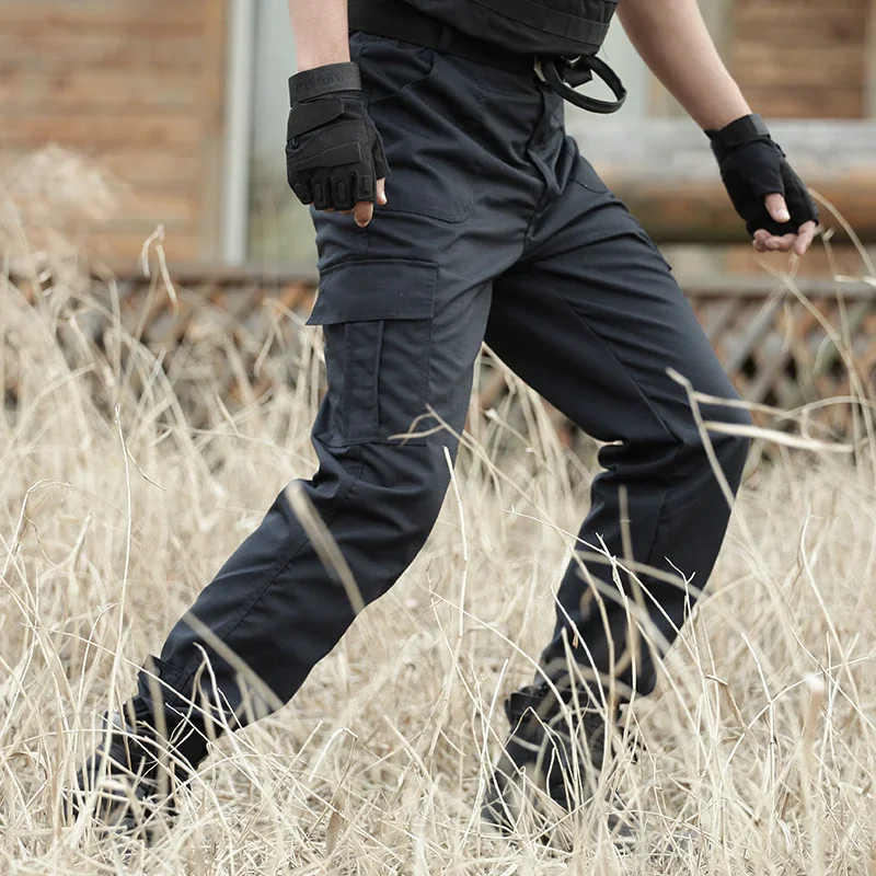 City Tactical Pants Men Commandos Black Combat Hiking Pant Outdoor Hunting Camping Long Trousers Pants CS Hunting Clothes Man