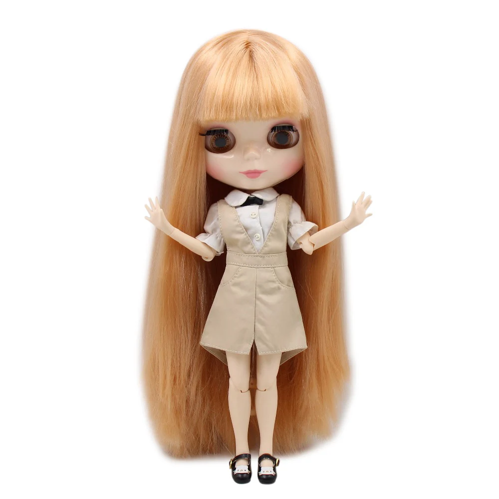Кукла ICY DBS Blyth BL2240 прямые медовые светлые волосы белая кожа сустав тело 1/6 30 см |
