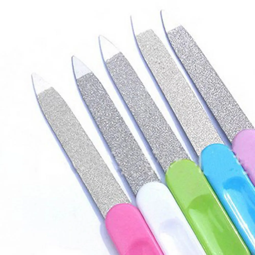 Мини. Стали функциональная Nail File cleaner charp конец для удаления пыли Маникюр Инструмент подарок