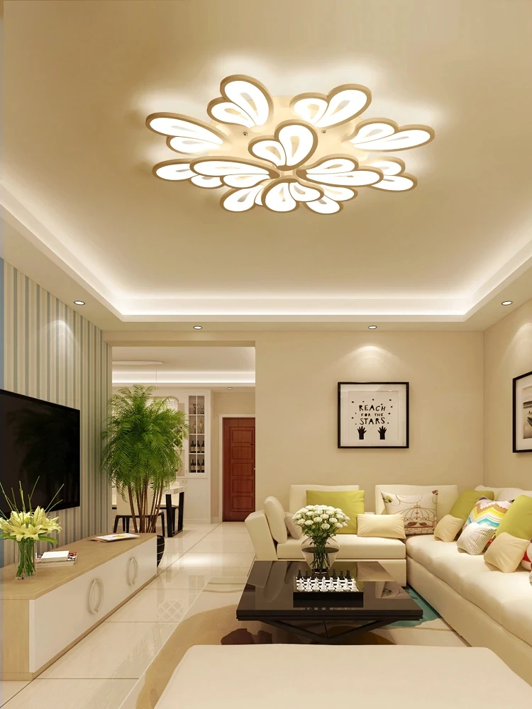 IRALAN современная светодиодная люстра с дистанционным управлением, акриловые светильники для гостиной, спальни, домашнего освещения, потолочные светильники