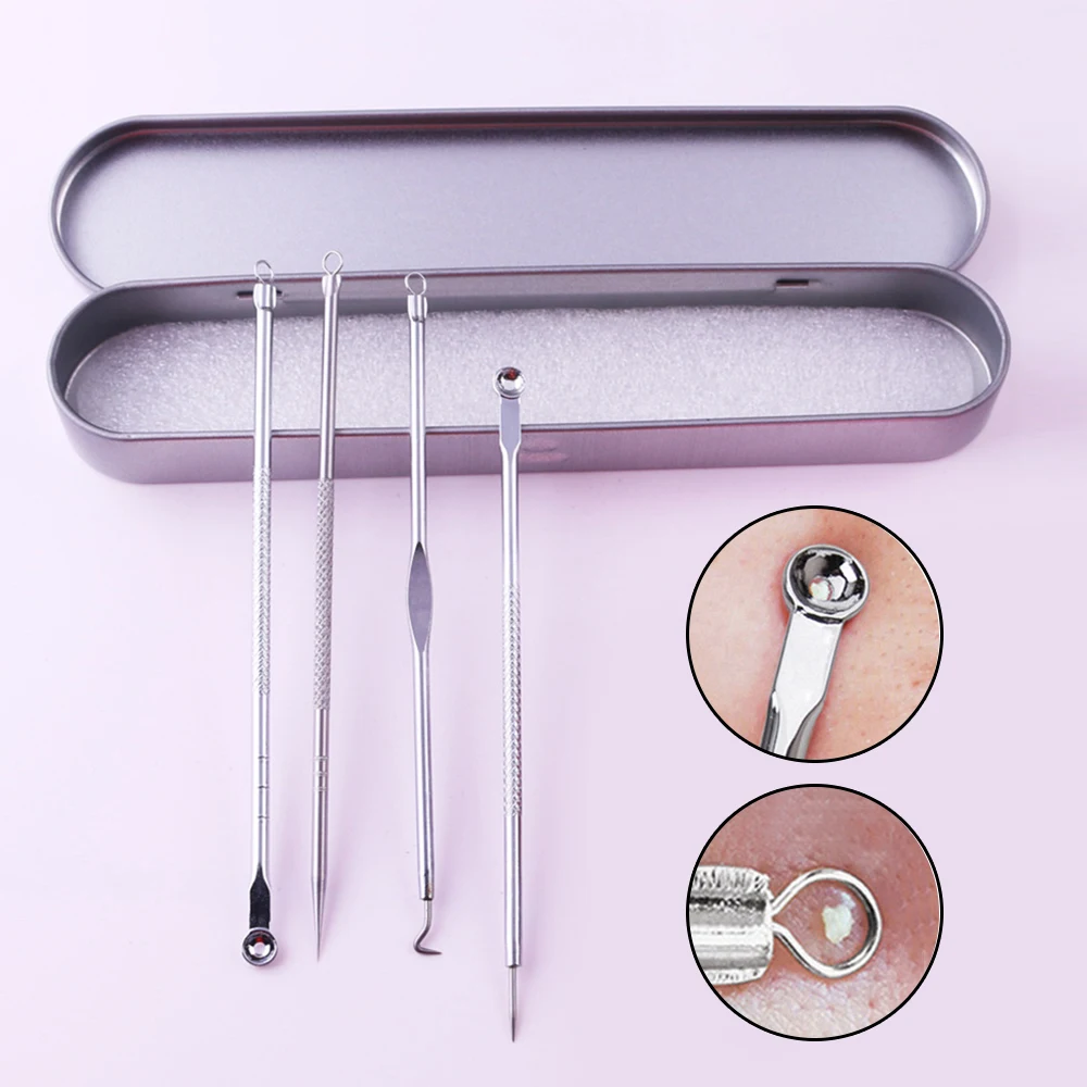 4PCS Black Dots Extractor de cravo Blackhead Remover Black Spot Removal
