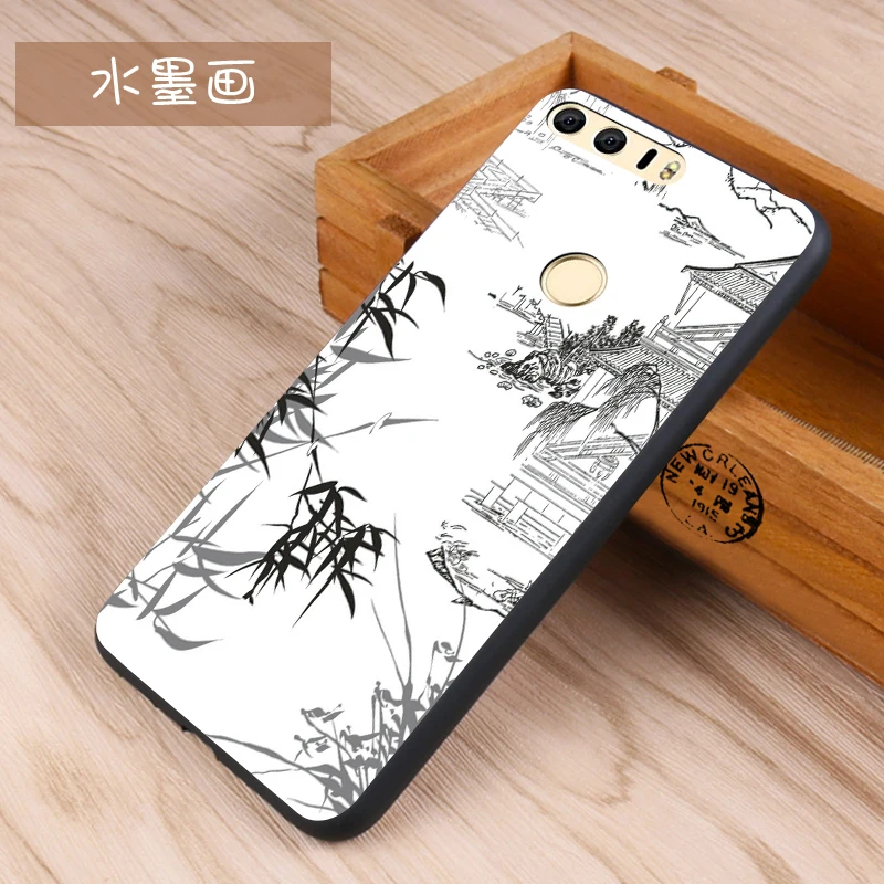 Huawei honor 8 Case Original Cover for Huawei honor 8 Case Bag honor 8 Cover Skin Wolf Fish Skull Fundas 100% 26