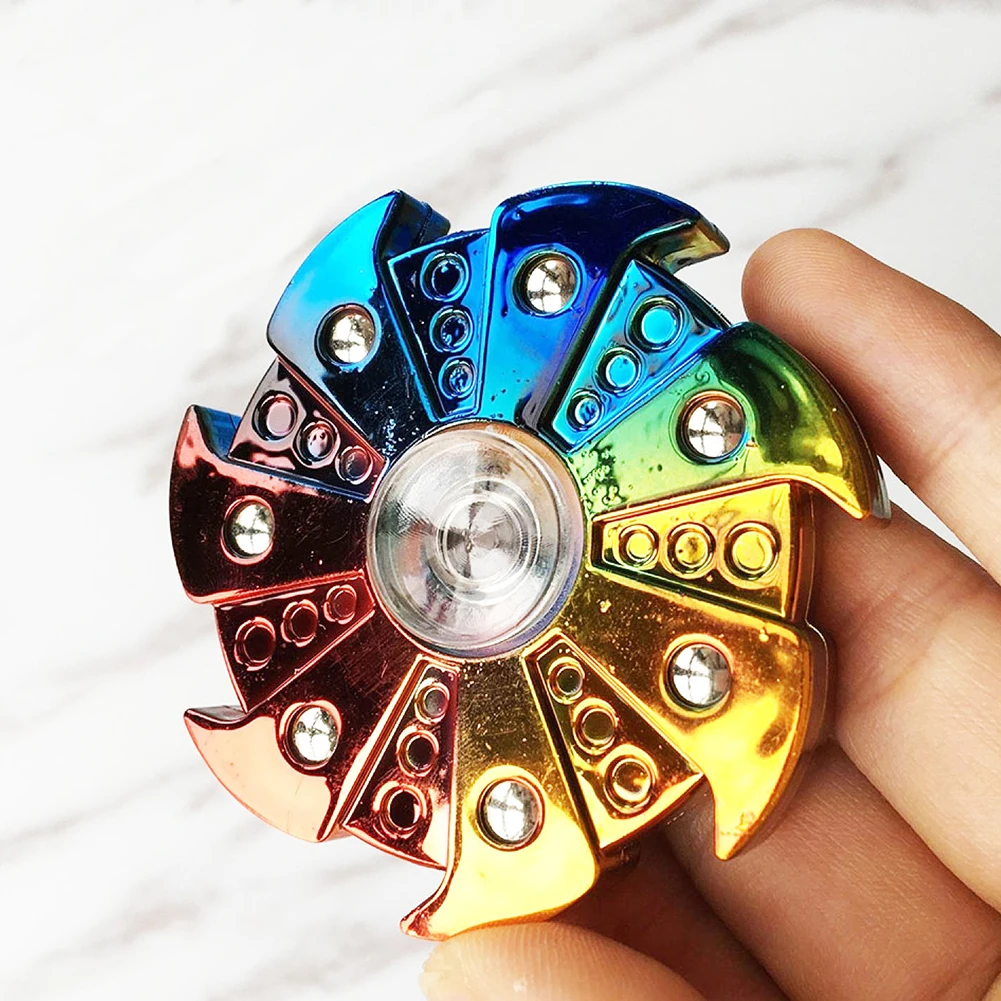 Rainbow Spinner Turbine 7 Gears Hand Spinner ADHD Autism Finger Tip