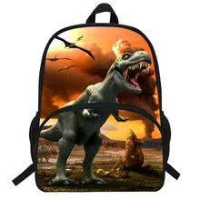 16-Inch 2017 Hot Children Animal Bag Dinosaur Backpacks For School Boys Girls Printed Tyrannosaurus Backpack For Kids Students 16 inch children animal bag dinosaur backpacks for school boys girls printed tyrannosaurus backpack for kids students