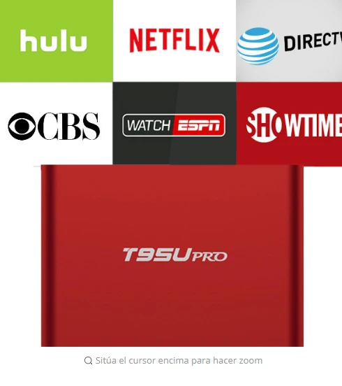 

T95U PRO Android IPTV box 6.0 with 1 year Netflix / HULU/ Directv / CBS account guarantee work in set top box Smarttv smartPhone