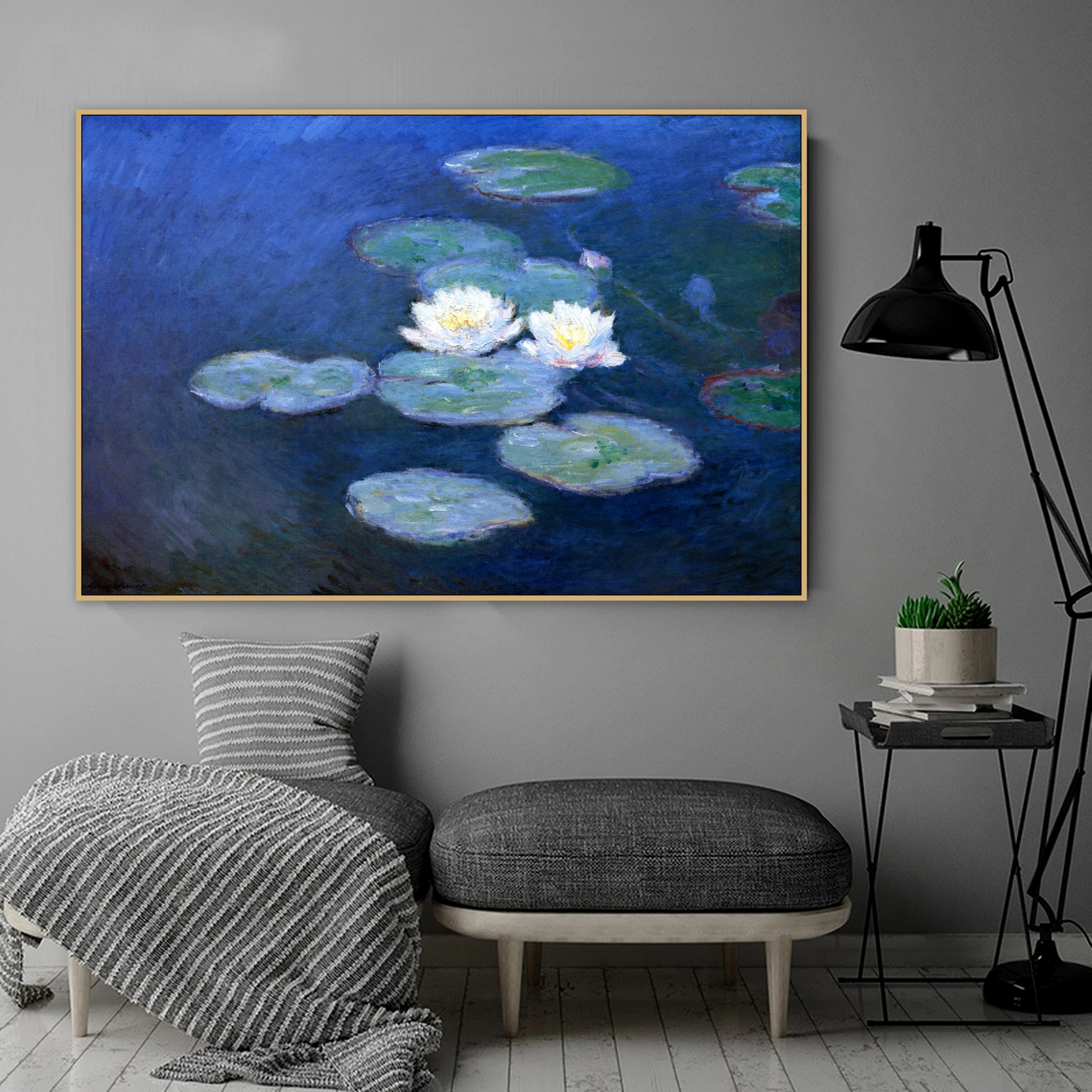 Monet Водяные лилии Клода монета известный старый импрессионист художник