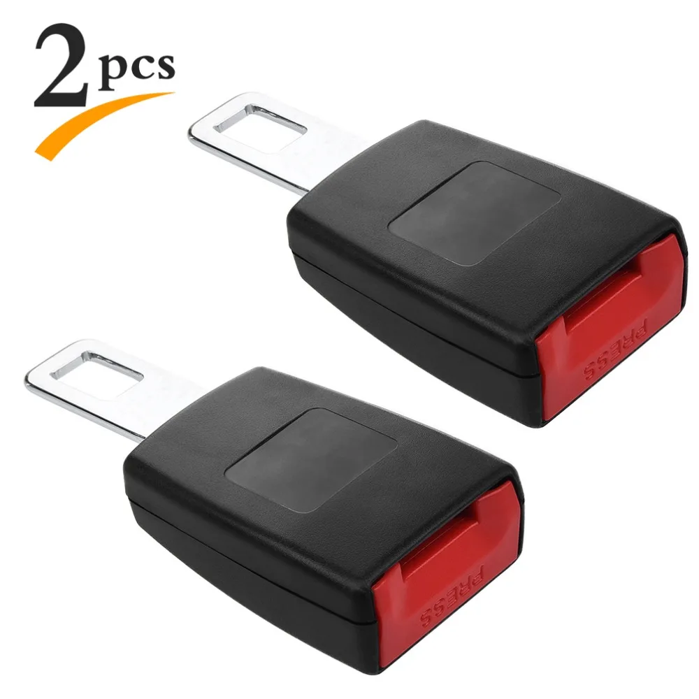 Cargool Universal 2pcs Auto Car Seat Belt Socket Extender Metal Seat