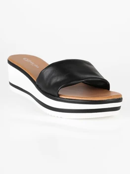 

Woman simple waterproof high heel sandal White