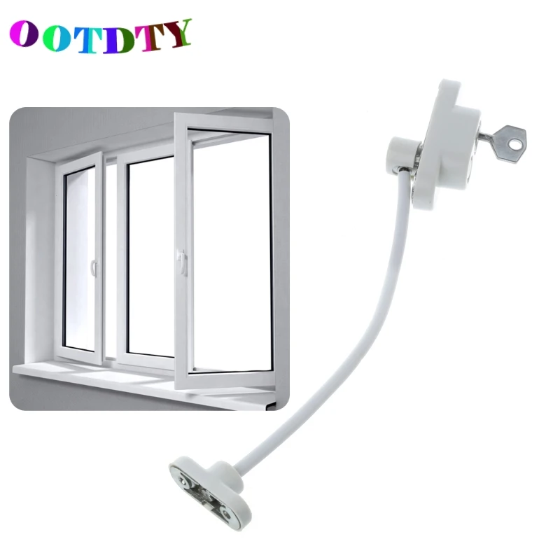 

OOTDTY Window Door Restrictor Locks Child Baby Safety Security Cable Lock Catch Wire