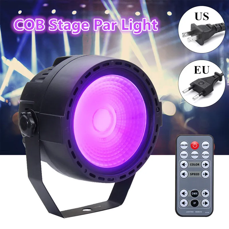 

Smuxi 15W Stage Light COB RGB LED Par Light Remote DMX Control Disco Bar US EU Plug Strobe Effect Stage Lighting