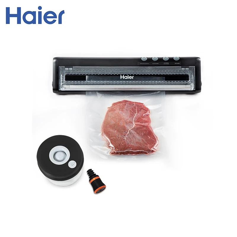 Автоматический вакуумный упаковщик Haier HVS 118 черный|Вакуумные упаковщики| |