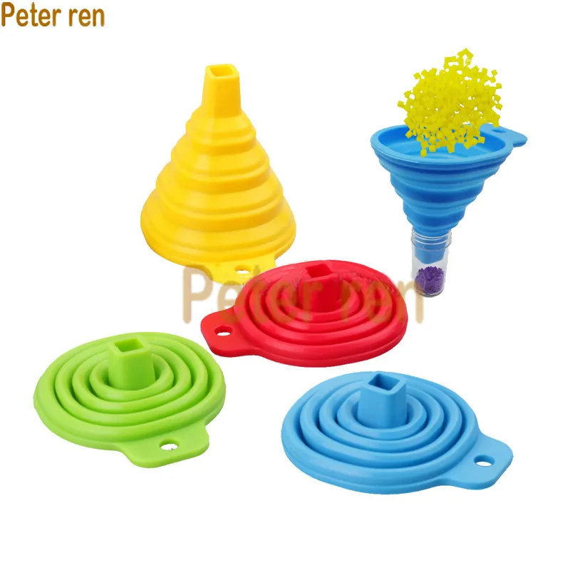 

The New Convenient Collapsible Silicone Funnel for Diamond Painting Rhinestone Tools Diamond Embroidery Accessories Tool funnel