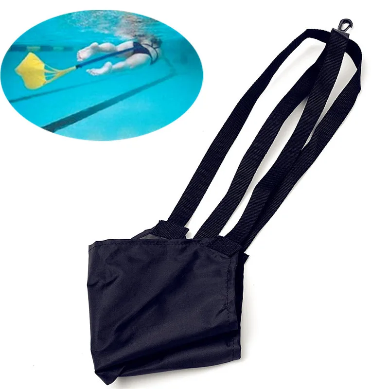 

Water Swim Training Drag Belt Strap Tow Tether Trainer Swimming Resist Parachute Aid