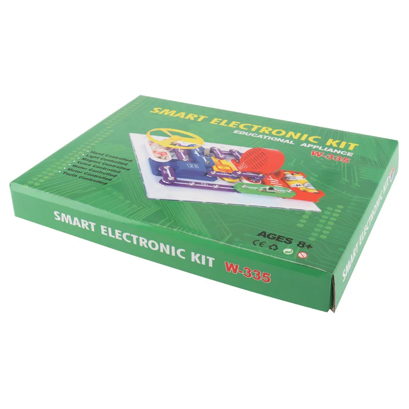 335 Electronics Blocks Kit kids Smart Snap Learning Circuit Science Educational Diy Set Building Models Physics Toys Designer (6)