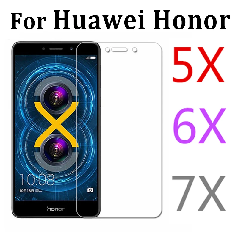 Защитное стекло на экран Honor 7X для Huawei 5X 6X Закаленное Защитная пленка 9H X5 X6 X7 X 5 6 7